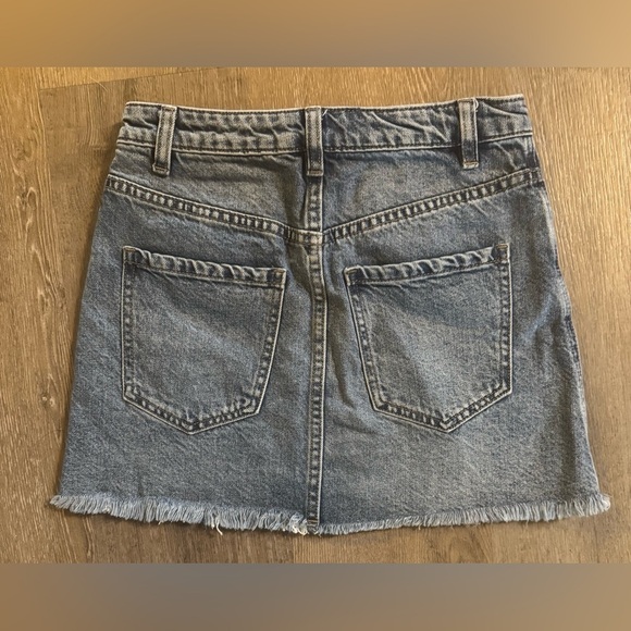 Free People "We The Free" denim zip front mini skirt - Picture 5 of 5